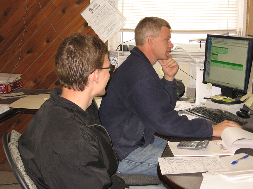 brothers Jim and Terence Suderman working