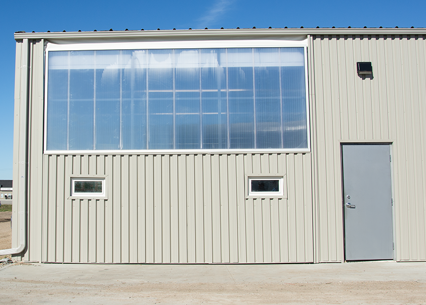 shipping receiving door for food store
