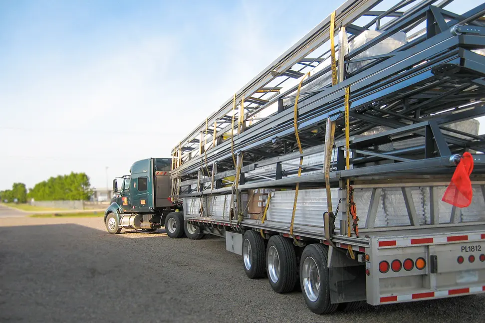 ordering diamond bifold door shipping truck delivery